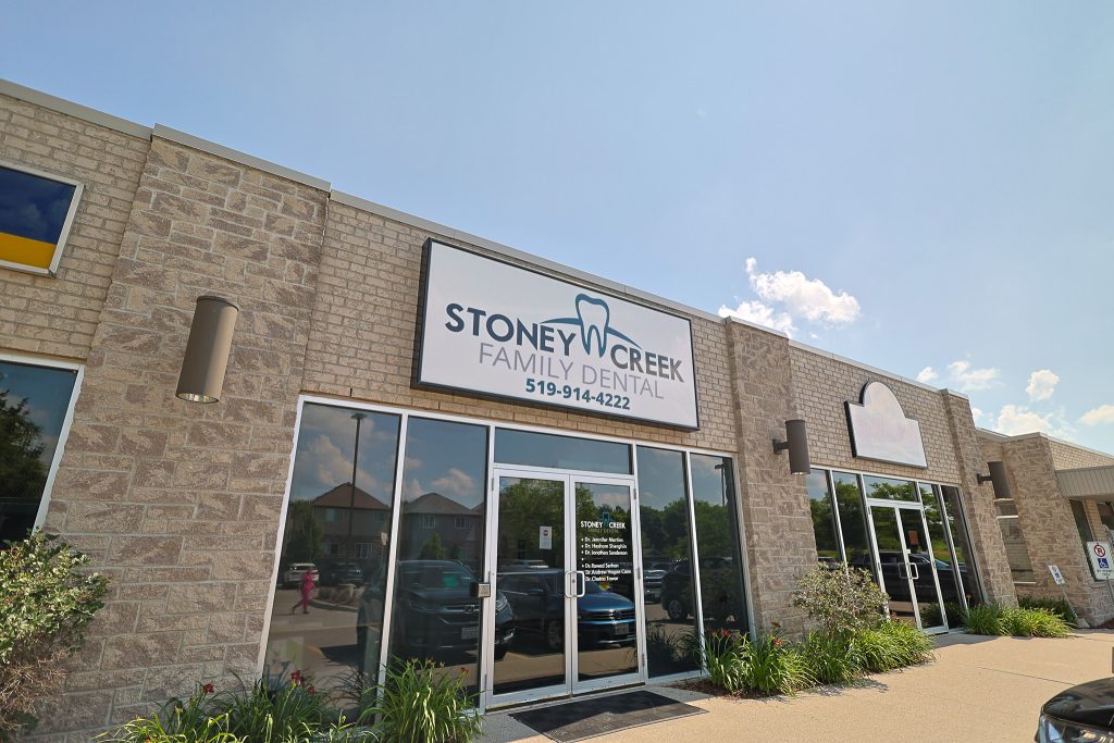 A view of the outside of our office. Learn more on the Stoney Creek Family Dental Blog.